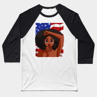 Melanin Black Queen African American Heritage Baseball T-Shirt